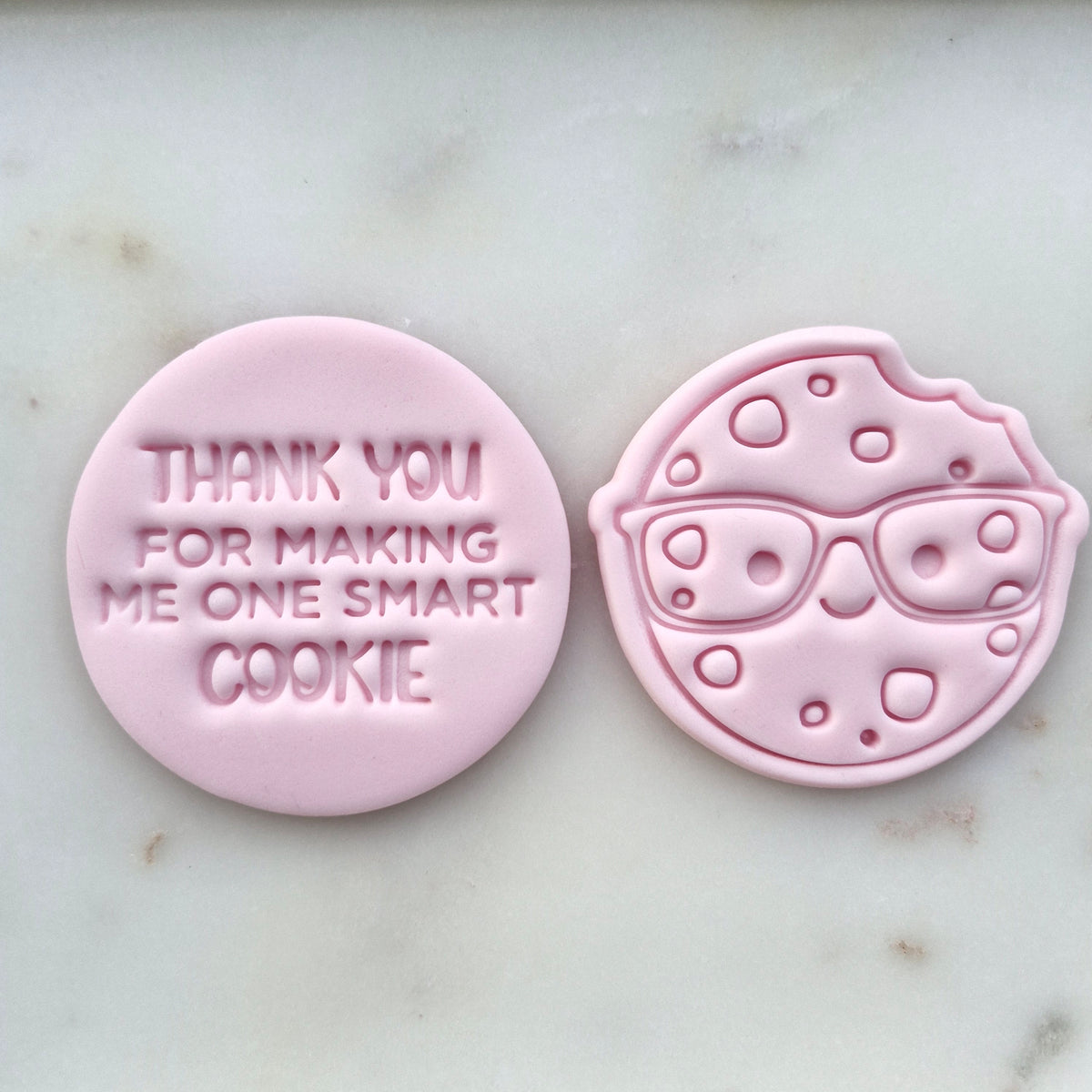 Thank You for Making Me One Smart Cookie Set VS1 Cookie Cutter and Stamp set