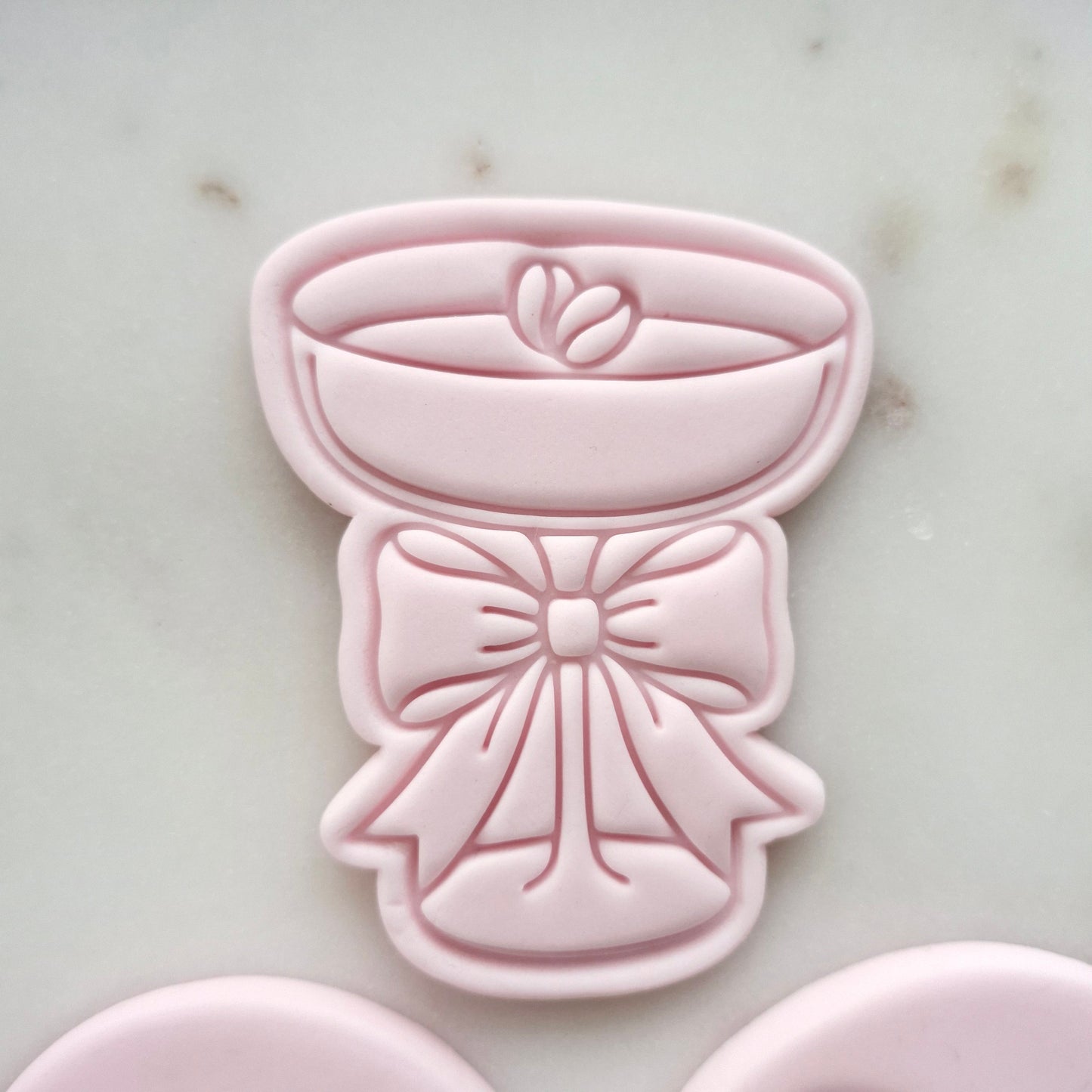 A Tini Bit Older Set Cookie Cutter and Stamp espresso martini Espresso Martini Glass with Bow Cookie Cutter and Stamp