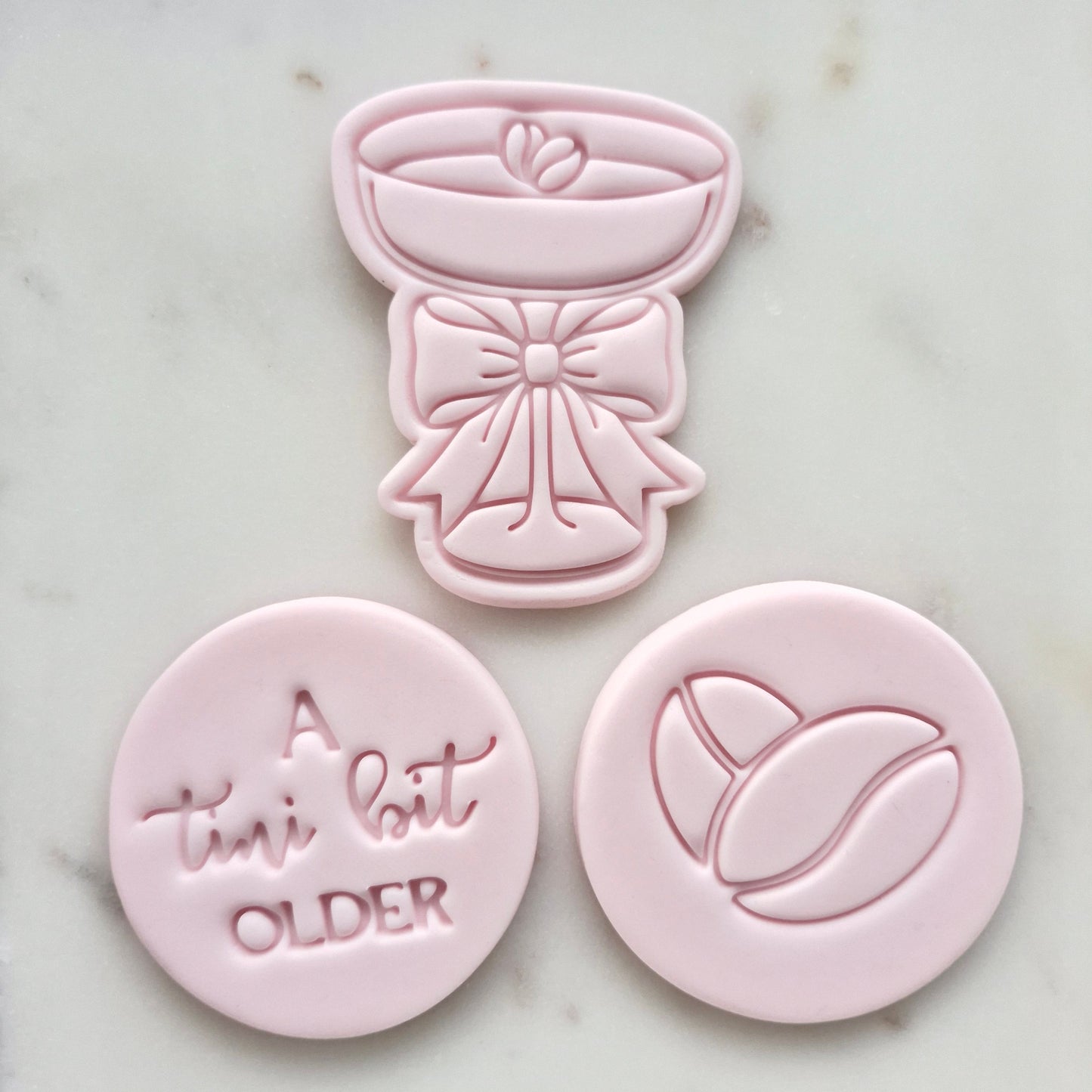 A Tini Bit Older Set Cookie Cutter and Stamp set of 3