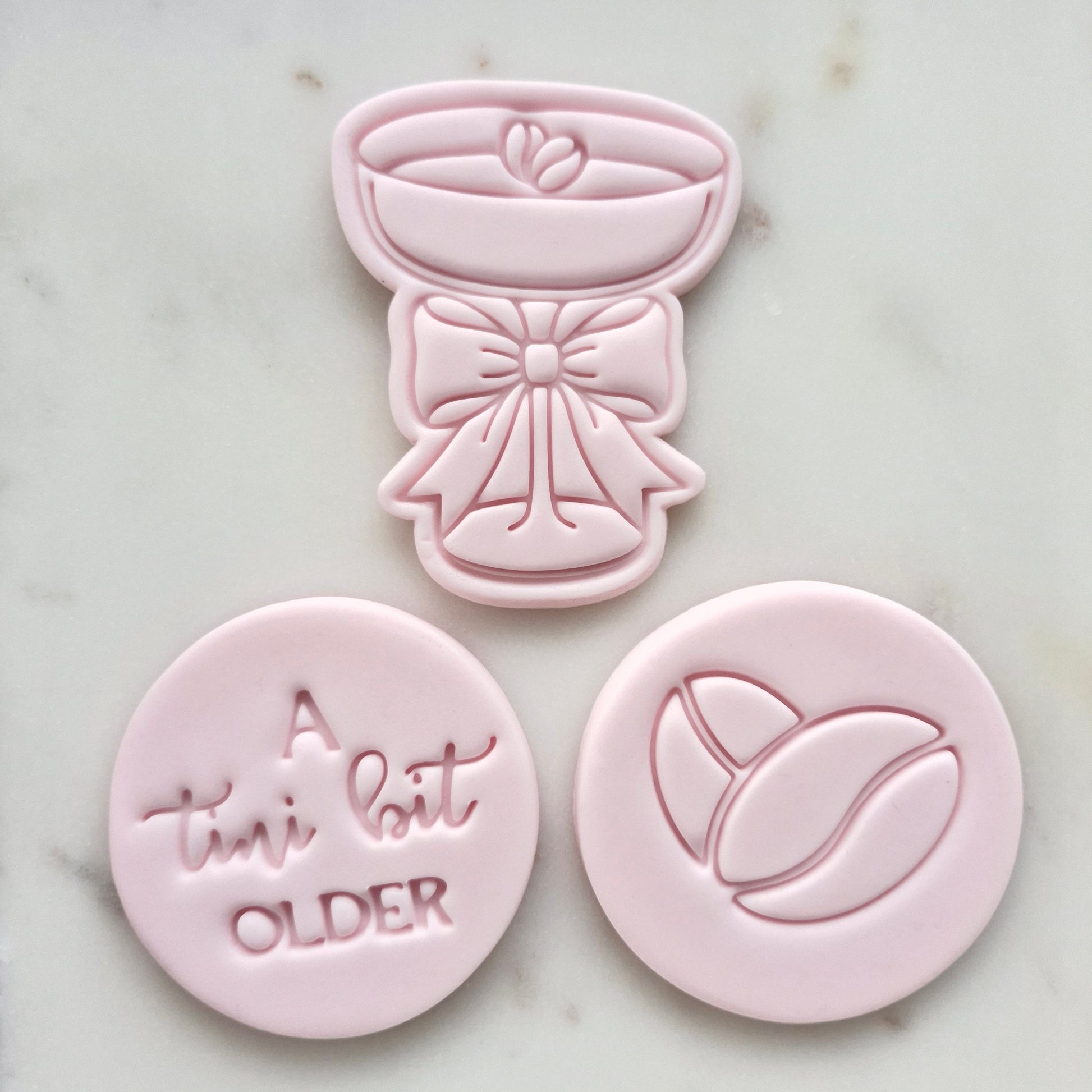 A Tini Bit Older Set Cookie Cutter and Stamp set of 3