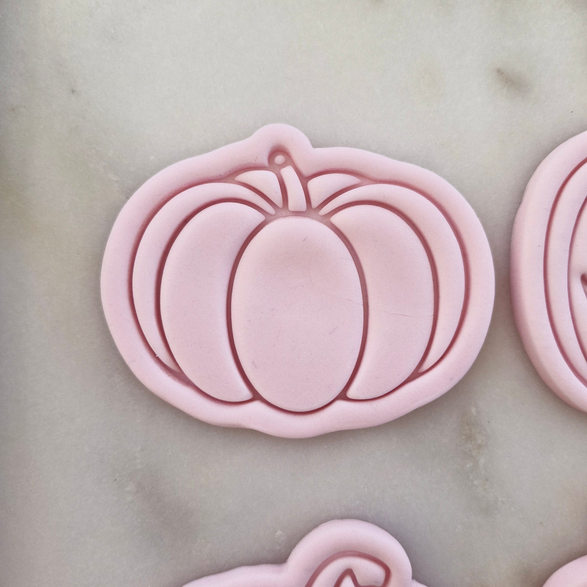 Pumpkin VS1 Cookie Cutter and Stamp zoomed in