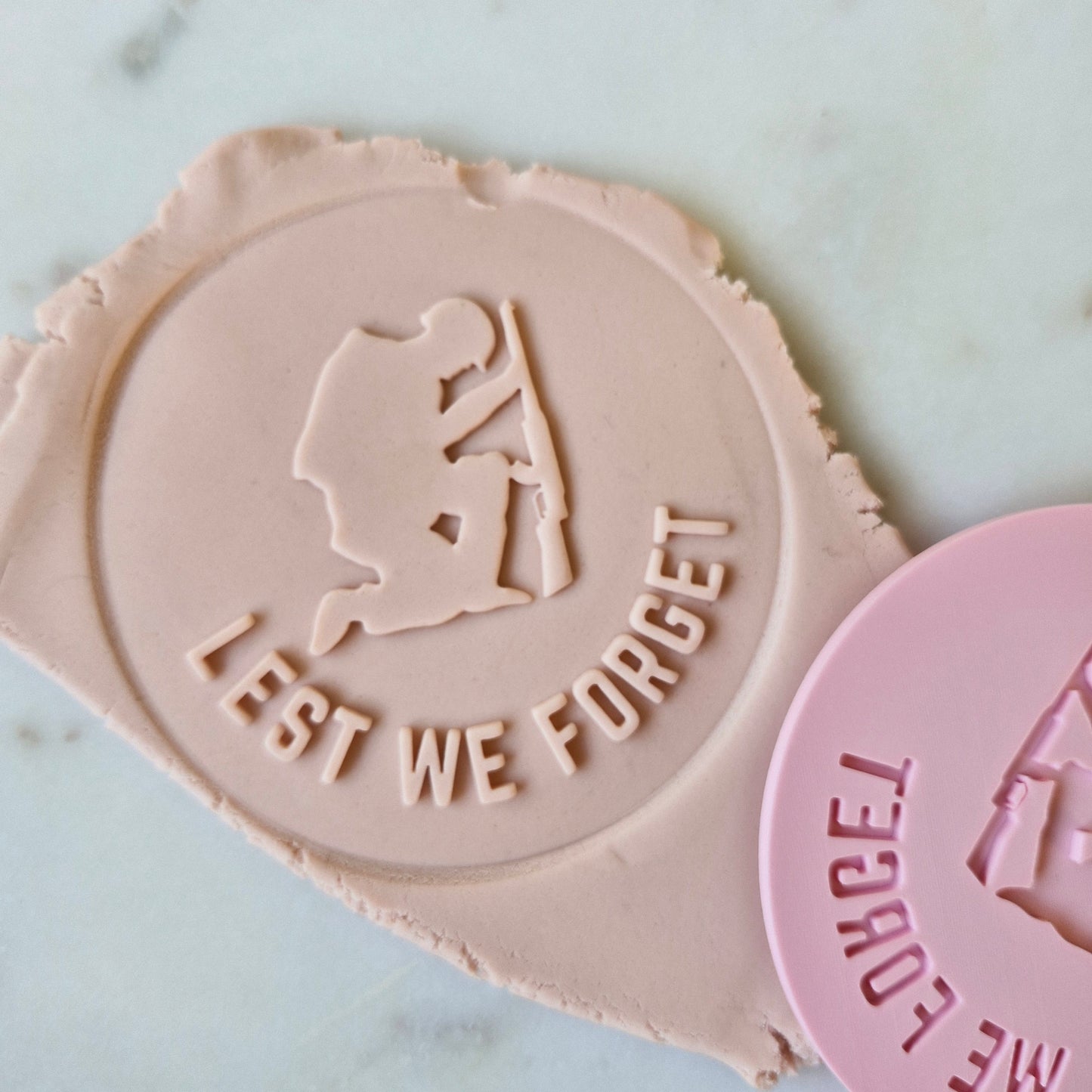 Lest We Forget Cookie Cutter and Deboss Stamp zoomed out