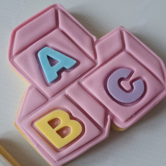 ABC Baby Blocks, Cookie Cutter and Stamp