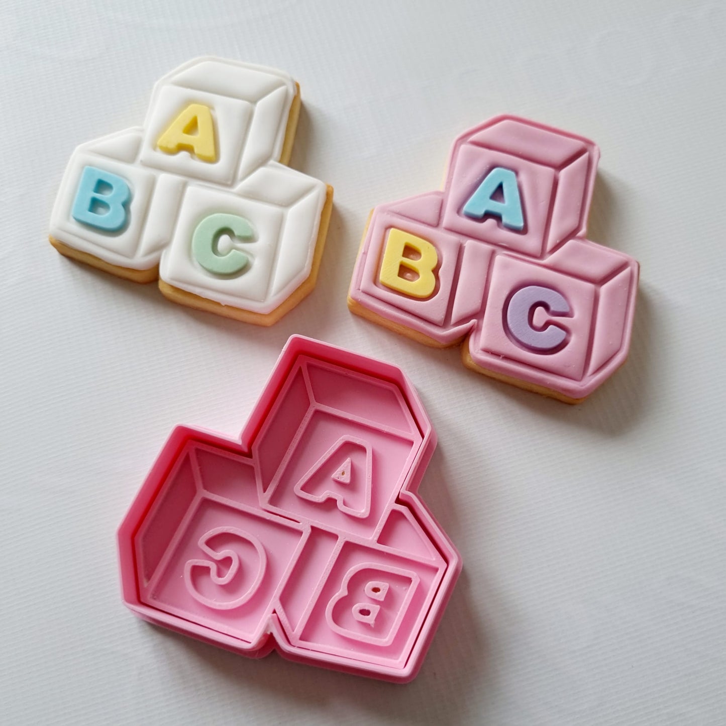 ABC Baby Blocks, Cookie Cutter and Stamp