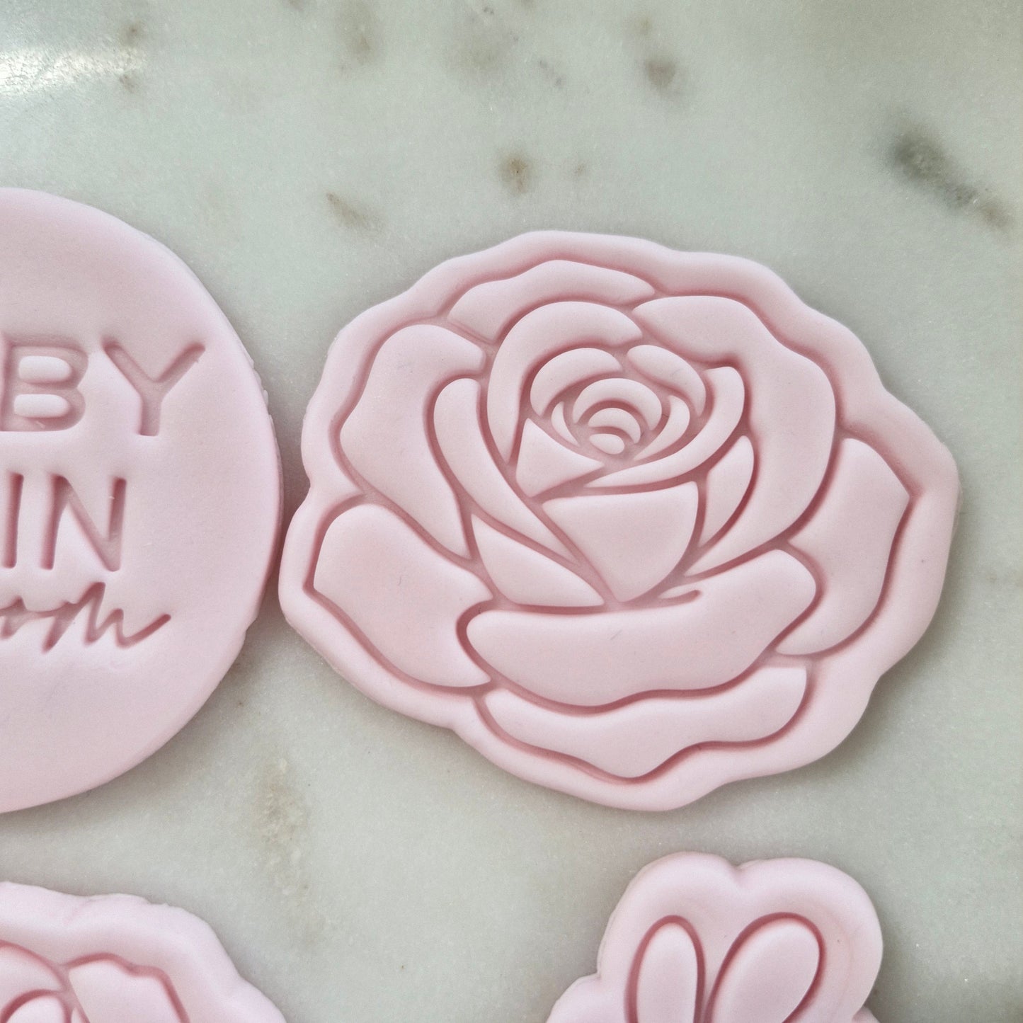 Baby in Bloom Set Cookie Cutter and Stamp blooming rose Blooming Rose Cookie Cutter and Stamp