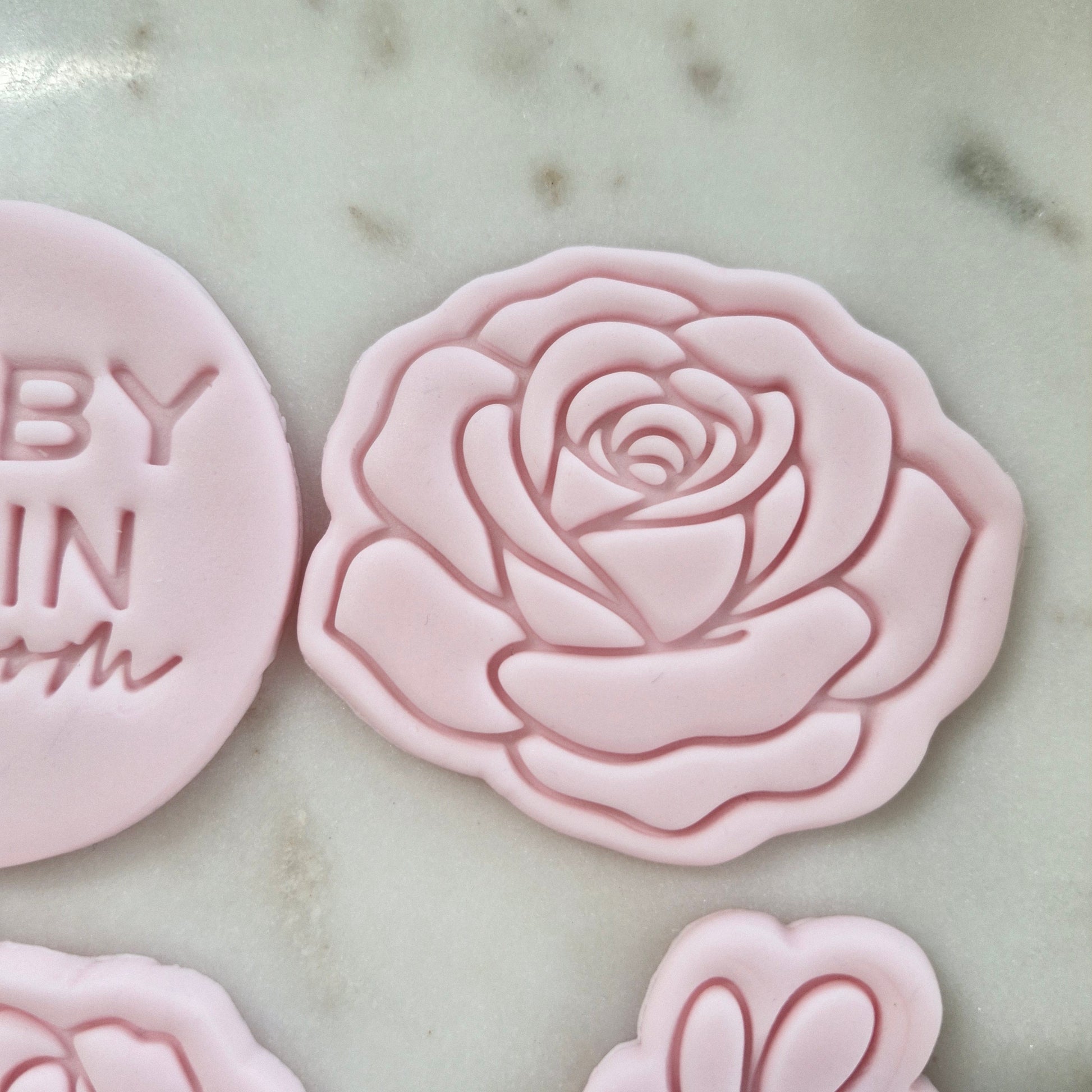 Baby in Bloom Set Cookie Cutter and Stamp blooming rose Blooming Rose Cookie Cutter and Stamp