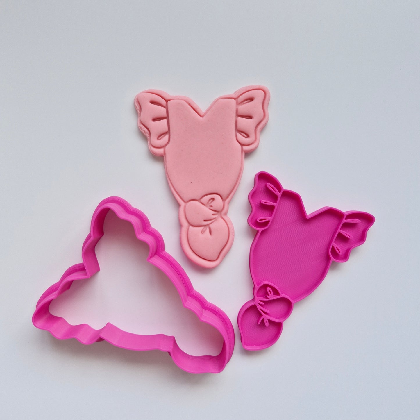 Baby Knot Onesie with Ruffles, Cookie Cutter and Stamp