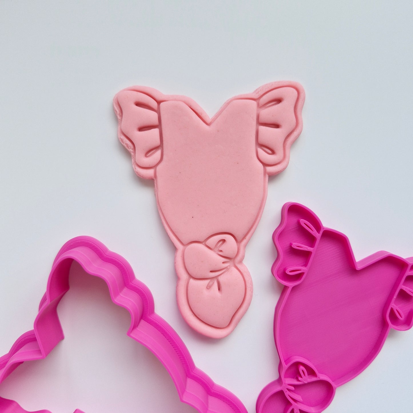 Baby Knot Onesie with Ruffles, Cookie Cutter and Stamp