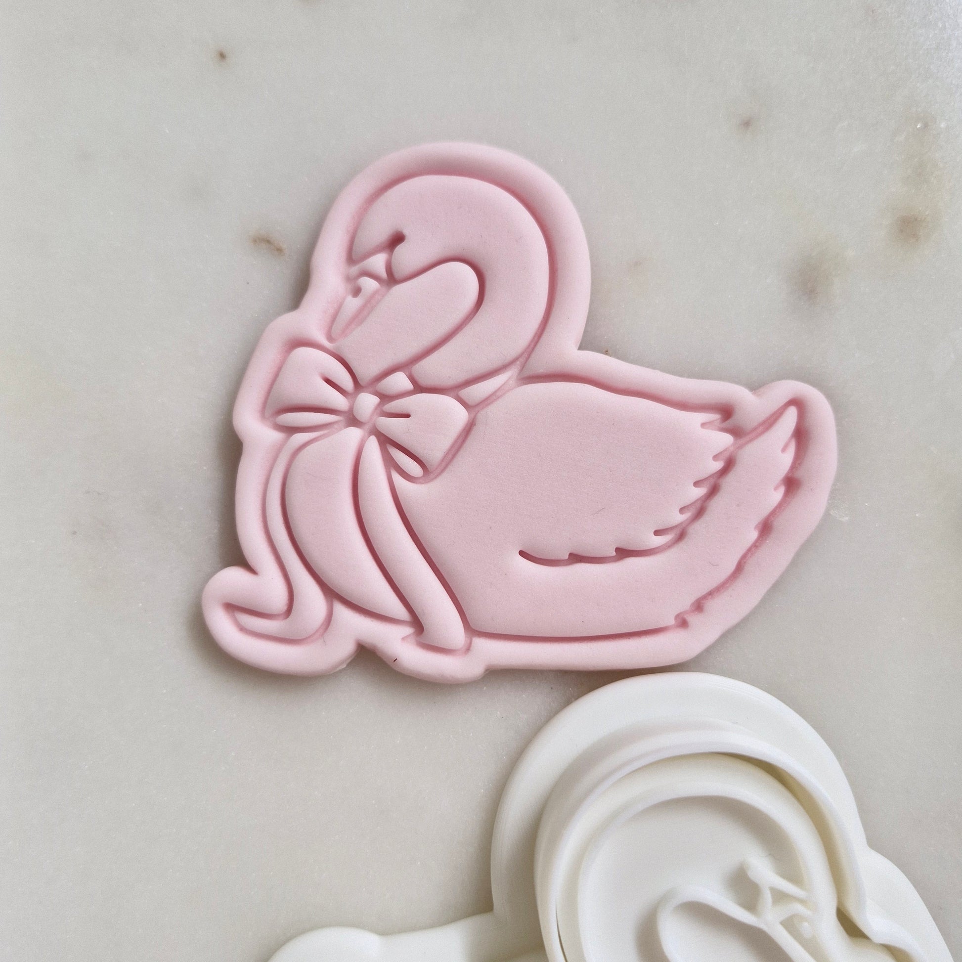 Ballerina Set Cookie Cutter and Stamp SWAN