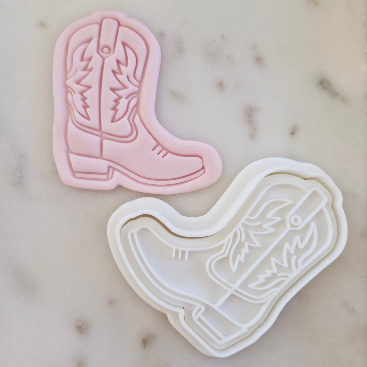 Basic Cowboy Boot Cookie Cutter and Stamp