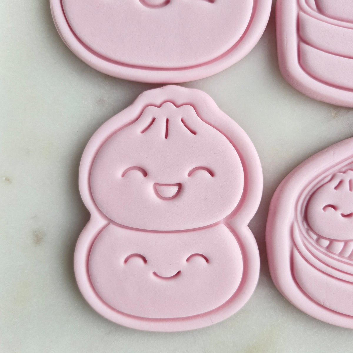 Basic Dumpling Set Cookie Cutter and Stamp dumplings stacked Dumpling Stack Cookie Cutter and Stamp
