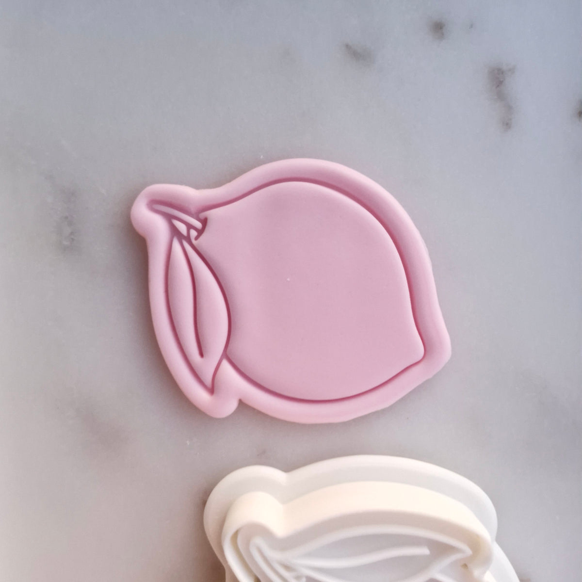 Full Lemon Cookie Cutter and Stamp zoomed in