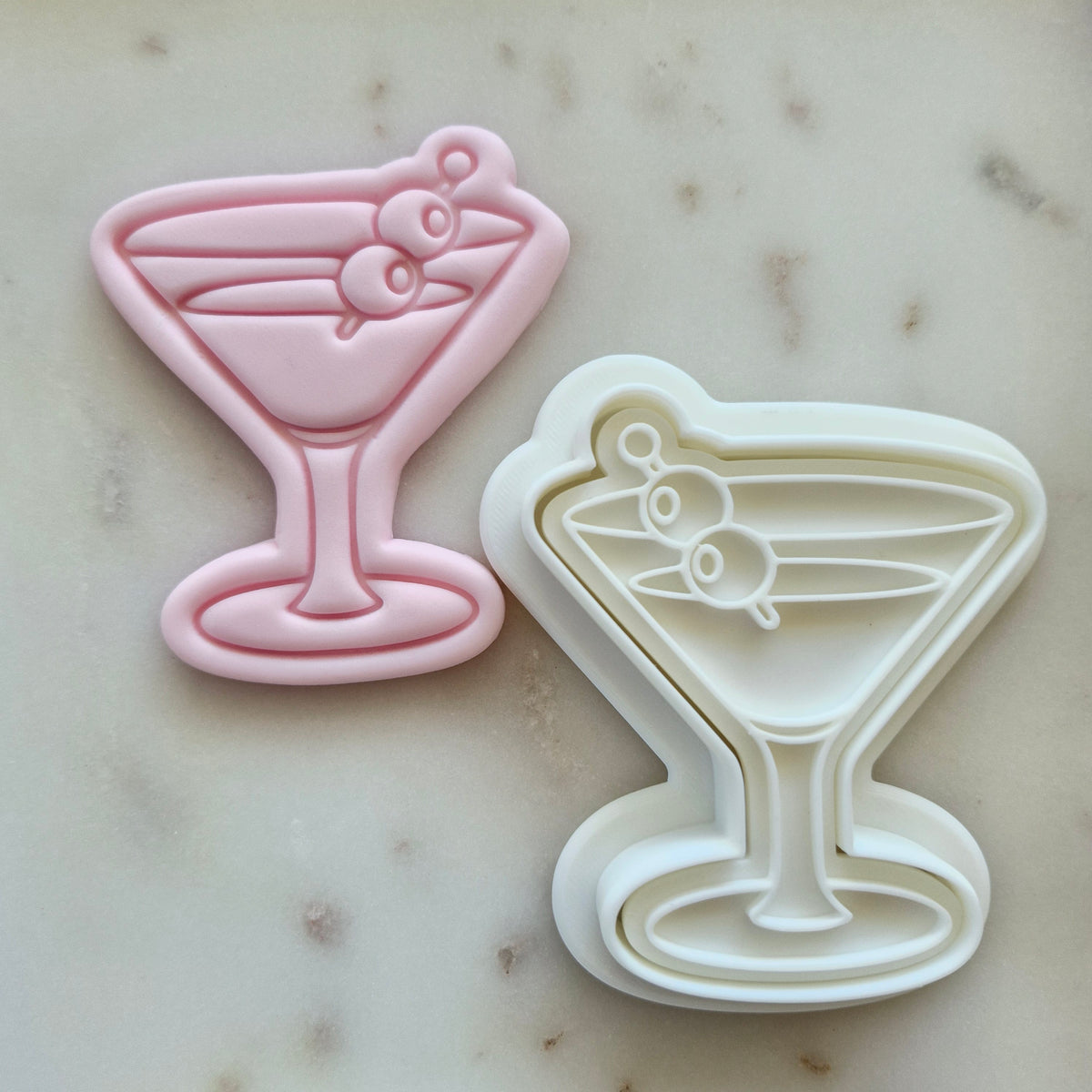 Basic Martini Olives Drink Cookie Cutter and Stamp  zoomed out