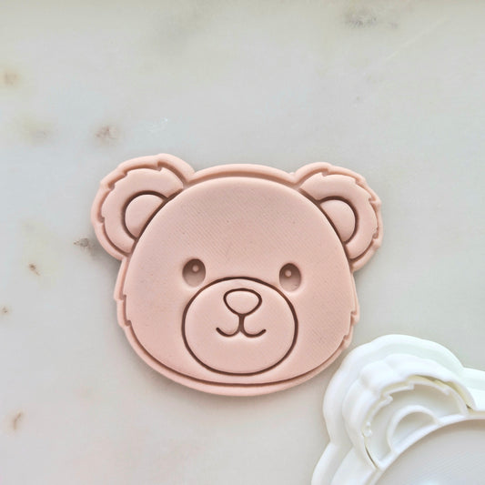 Bear Head Cookie Cutter and Stamp