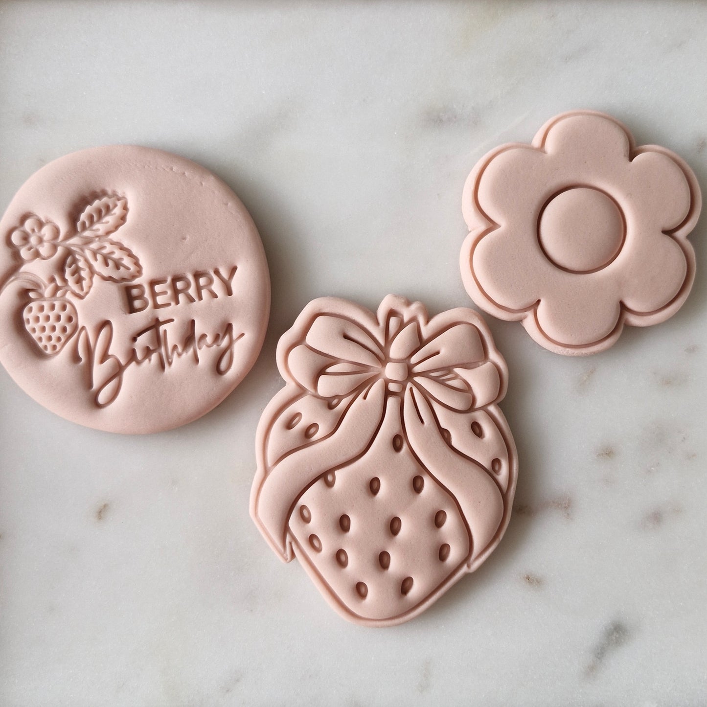 Berry First Birthday Set, Cookie Cutter and Stamp