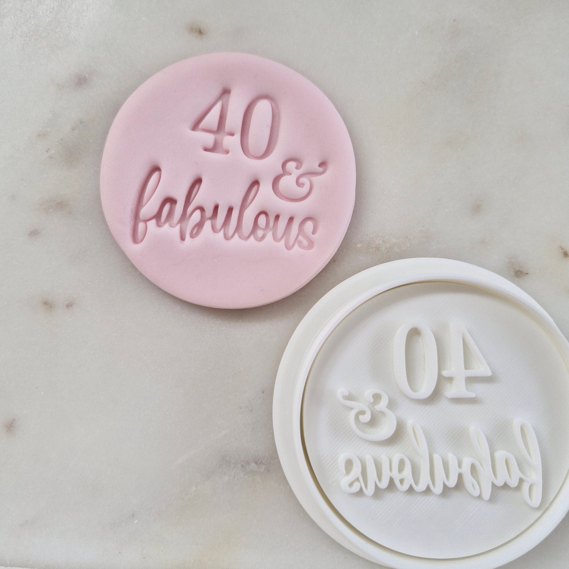 40 and Fabulous Cookie Cutter and Stamp zoomed out