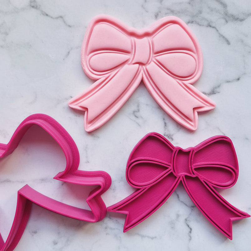 Sophie Bow Cookie Cutter & Stamp