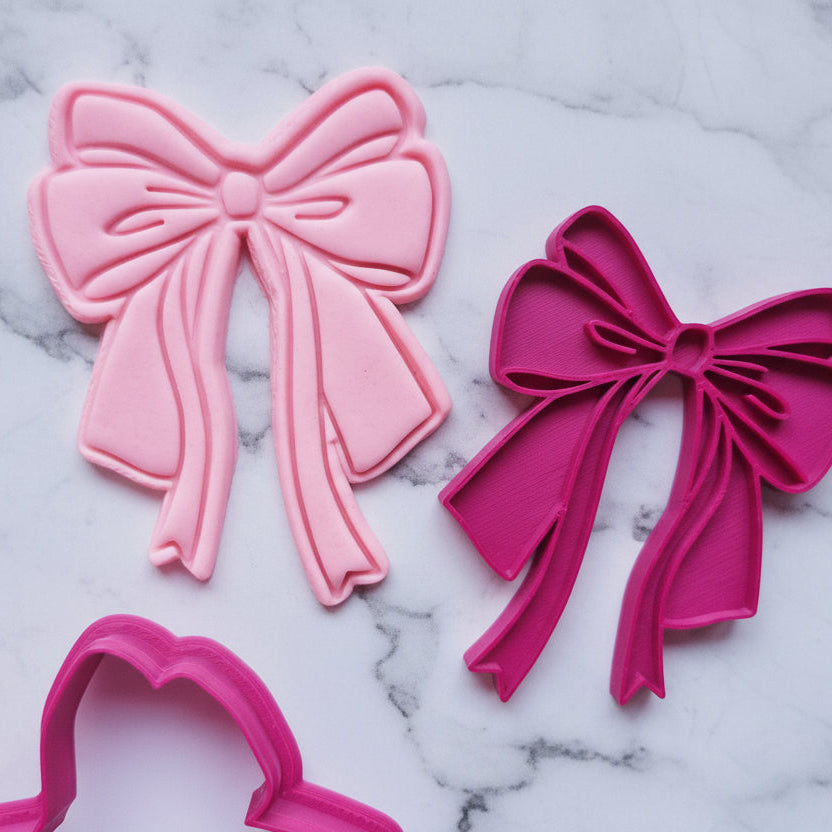 Brianna Bow Cookie Cutter & Stamp