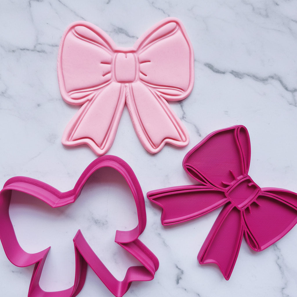 Stacy Bow Cookie Cutter & Stamp