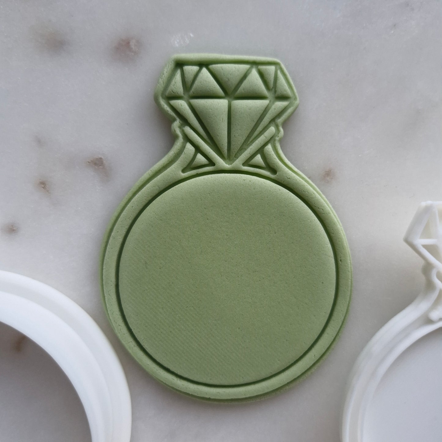 Diamond Ring, Cookie Cutter and Stamp