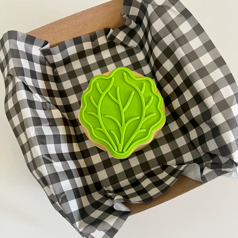 Build a Burger Set Cookie Cutter and Deboss Stamp lettuce