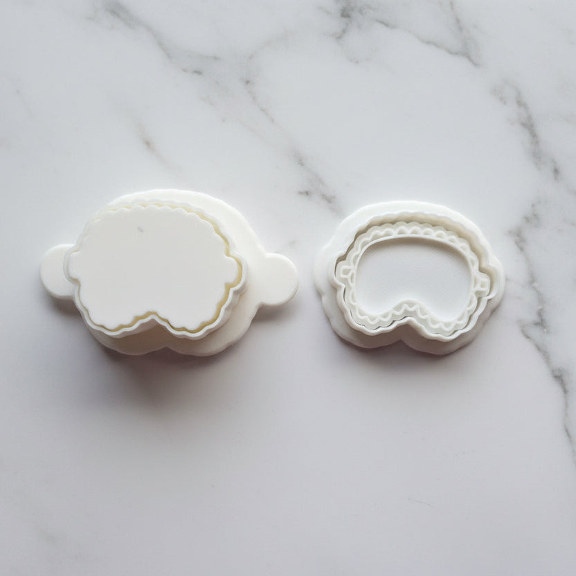 Eye Mask Cake Pop Mould with Mini Cookie Cutter and Stamp