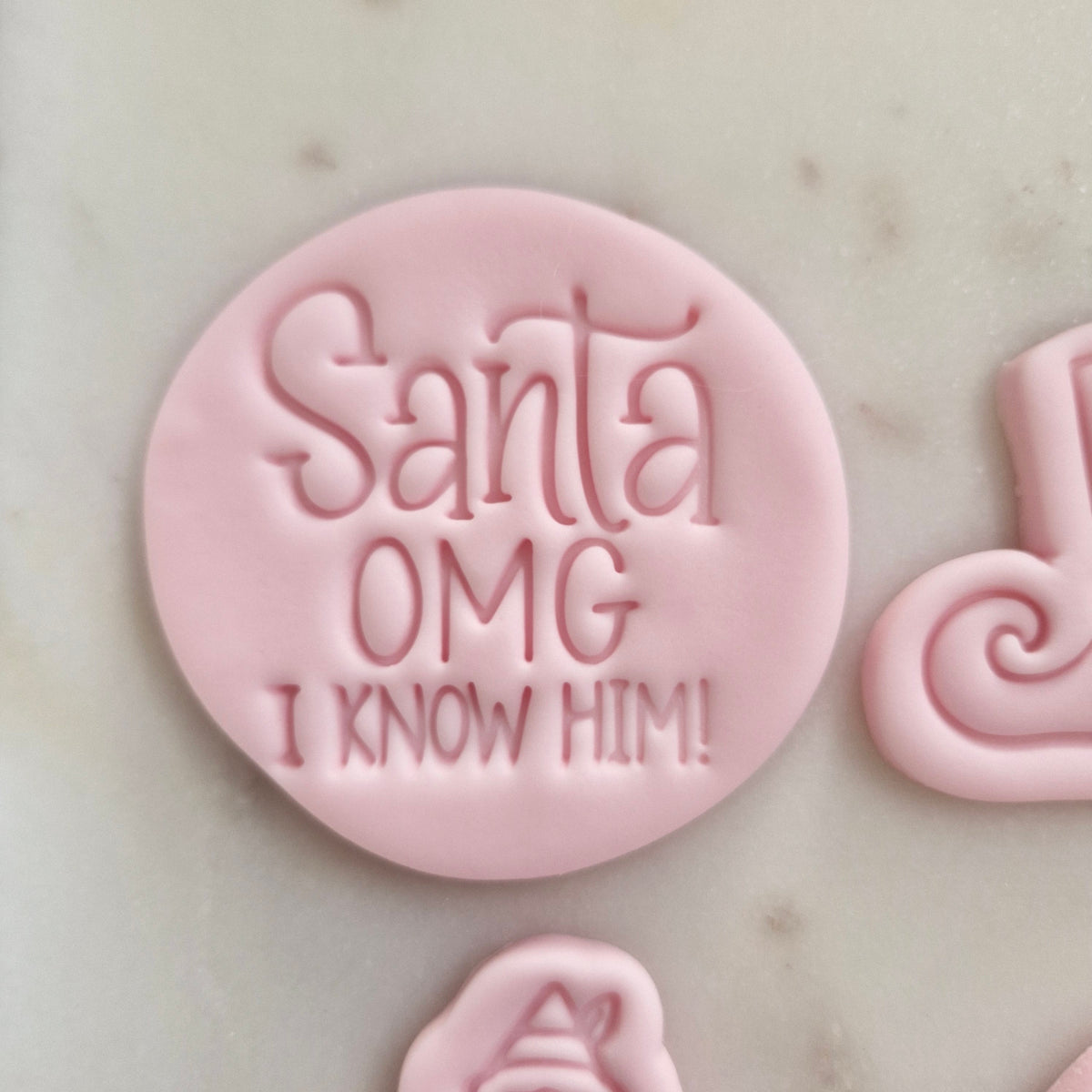 Christmas Elf Set Cookie Cutter and Stamp santa omg I know him