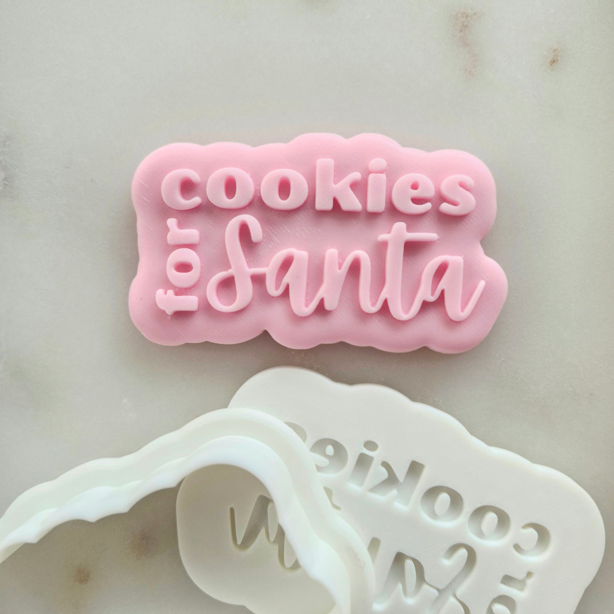 Cookies for Santa Cookie Cutter and Deboss Stamp zoomed out