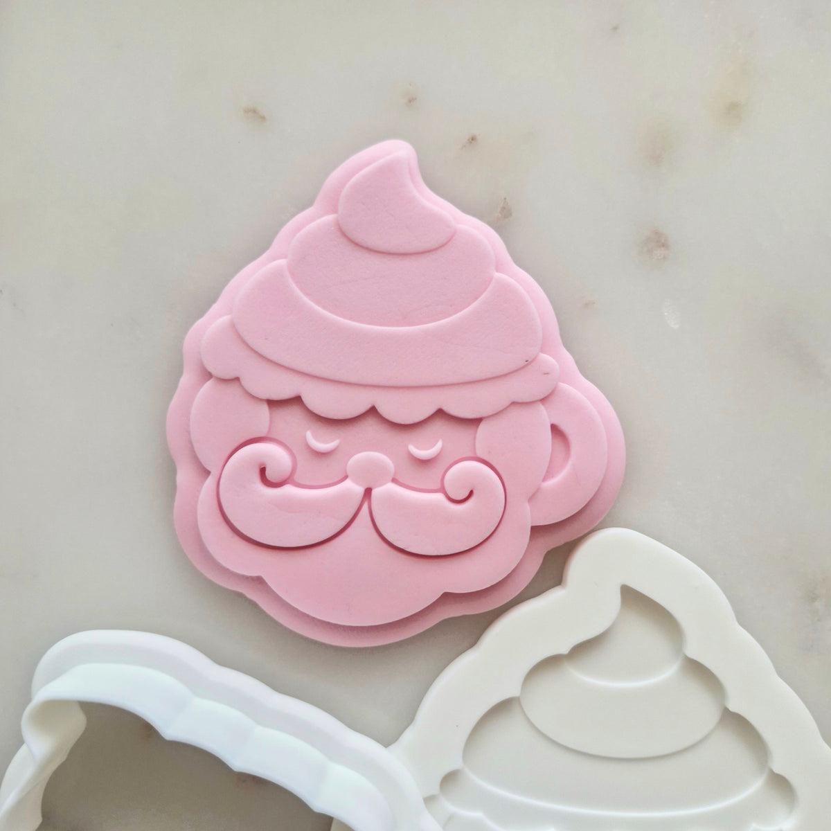 Santa Mug Cookie Cutter and Deboss Stamp zoomed out