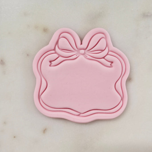 Bow Frame VS1 Cookie Cutter and Stamp ZOOMED IN