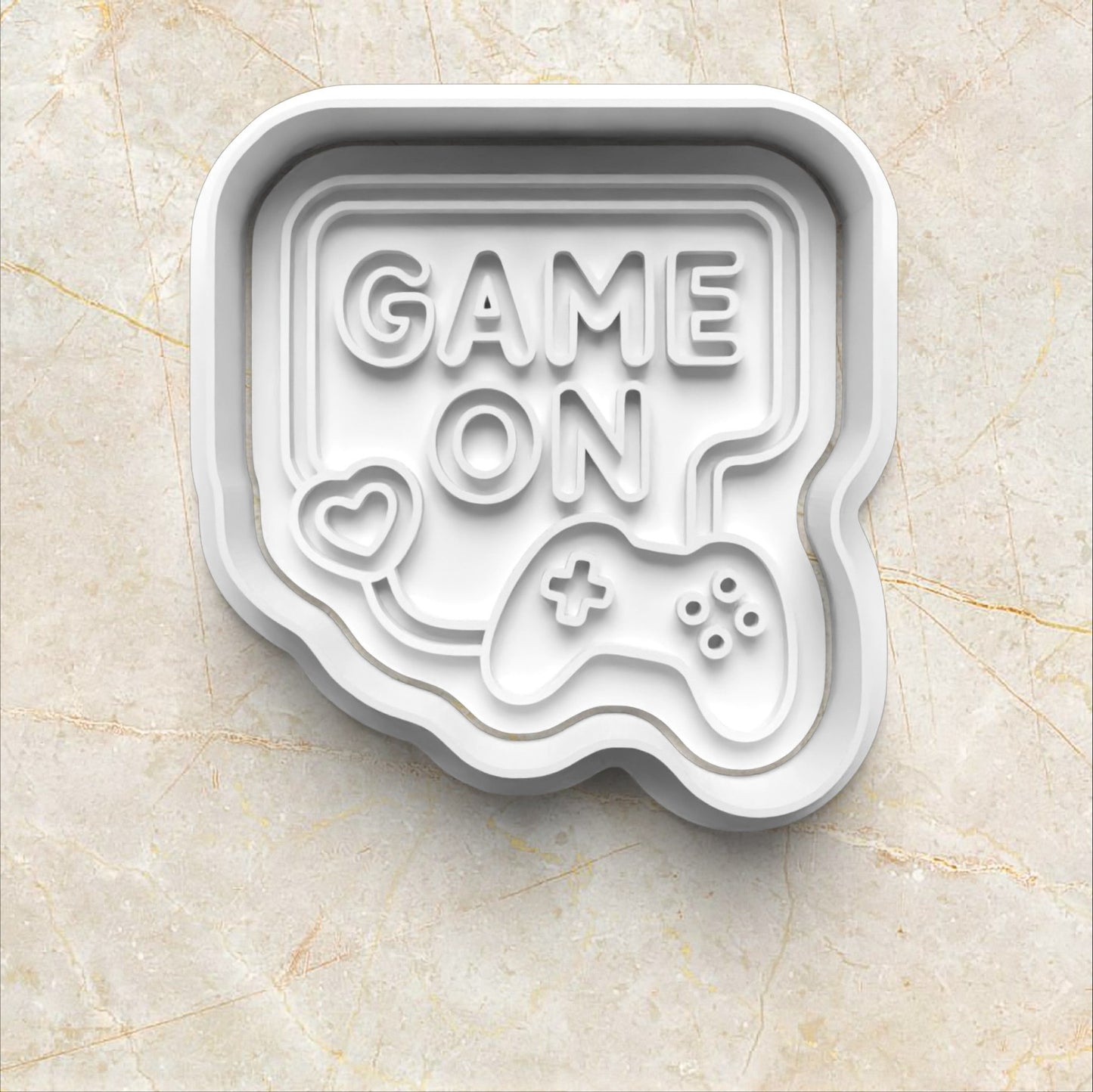 Cozy Gaming Set Cookie Cutter and Stamp game on