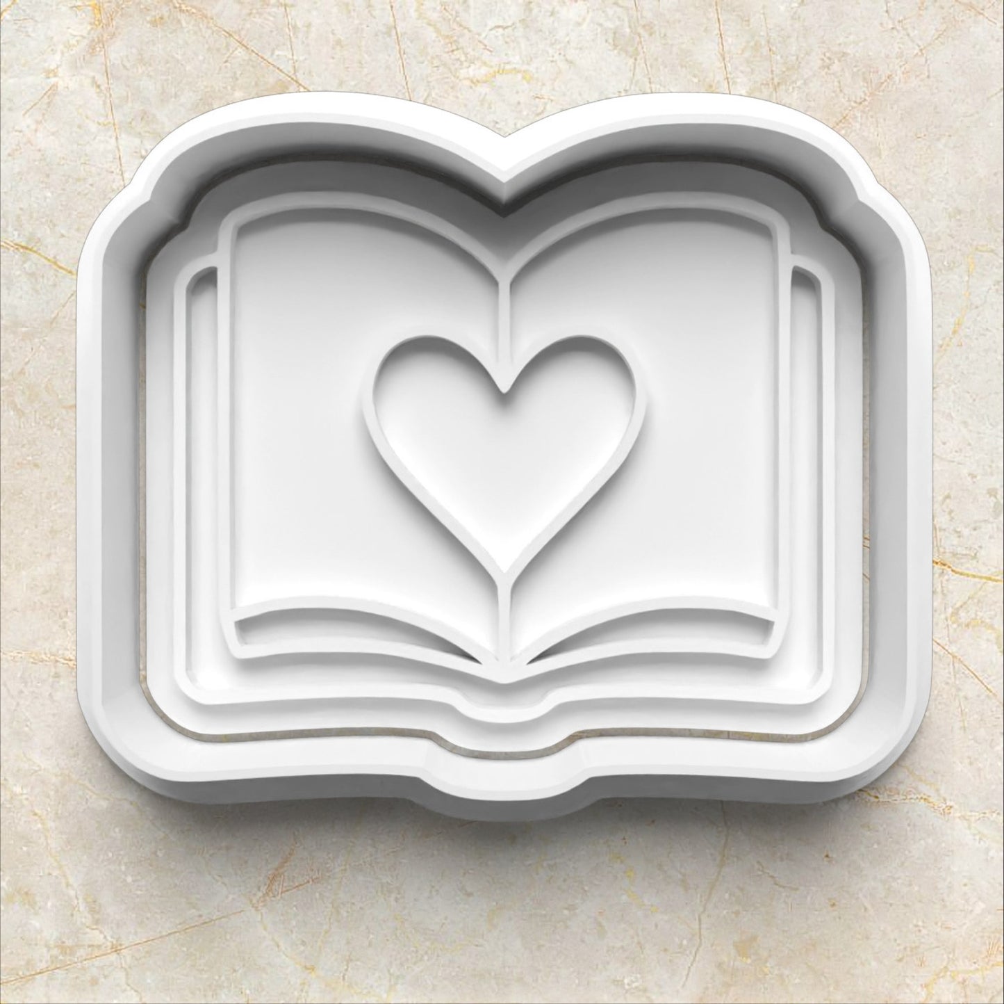 Cozy Reading Set Cookie Cutter and Stamp book