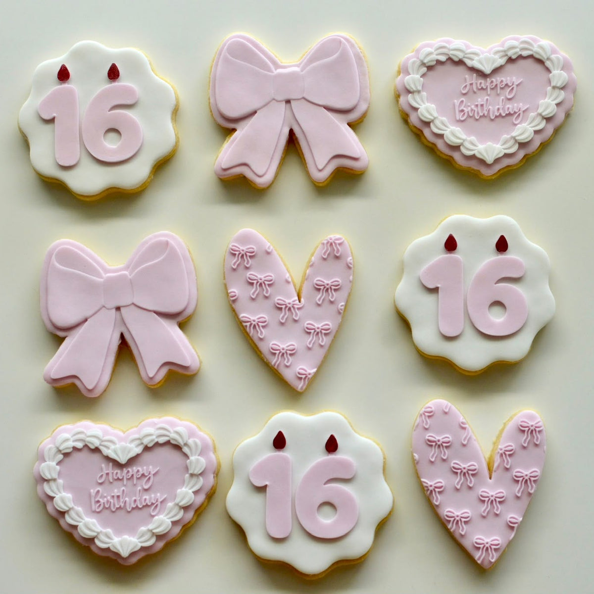 Customised Number Birthday Set Cookie Cutter and Stamp set