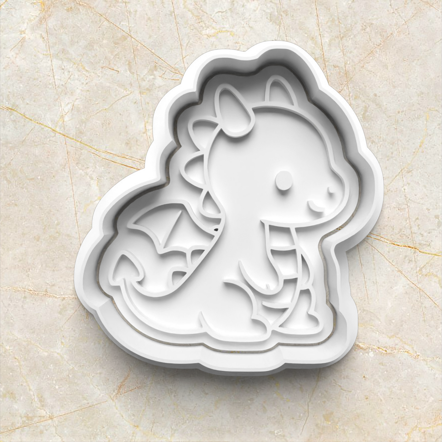 Cute Dragon Set Cookie Cutter and Stamp dragon