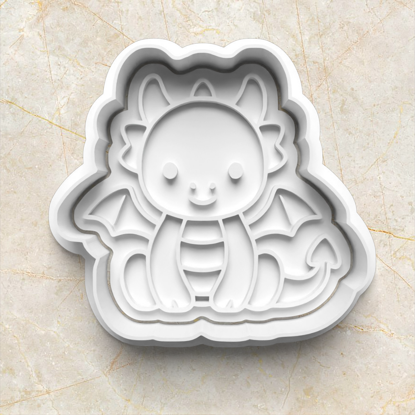 Cute Dragon Set Cookie Cutter and Stamp dragon