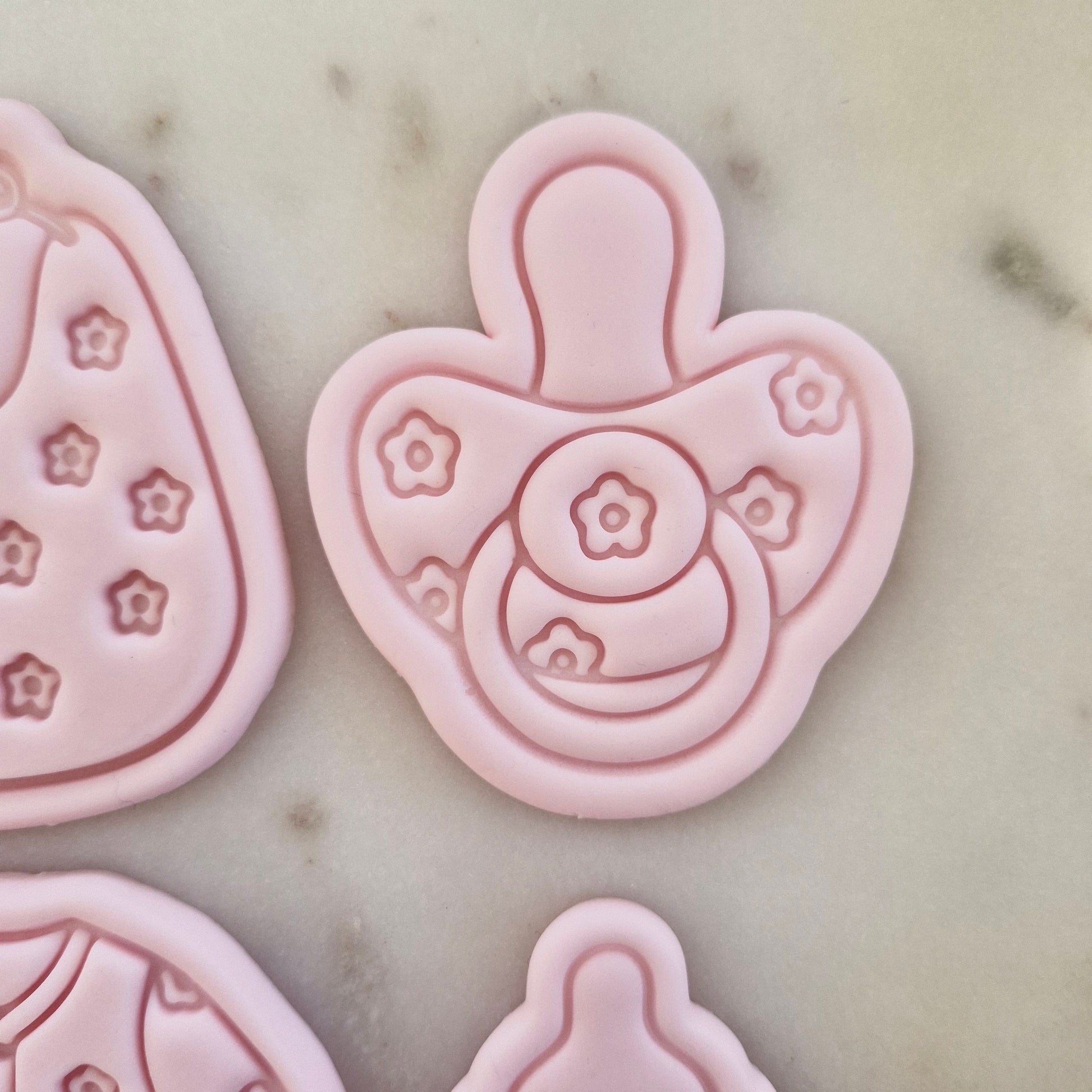 Daisy Baby Set Cookie Cutter and Stamp pacifer Daisy Baby Pacifier Cookie Cutter and Stamp