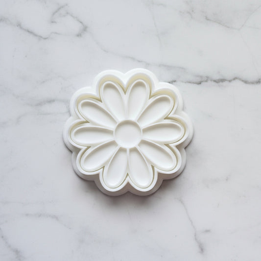 Daisy With 10 Petals Cookie Cutter and Stamp