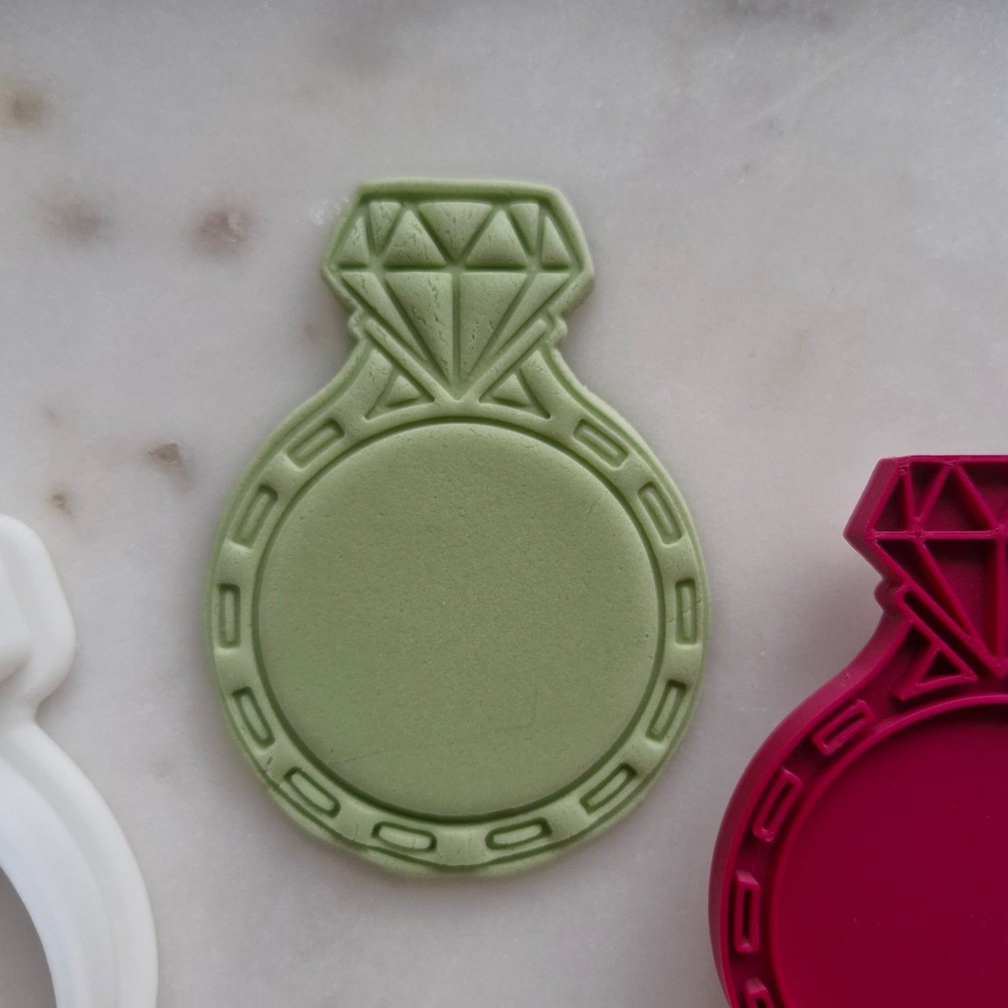 Fancy Diamond Ring, Cookie Cutter and Stamp