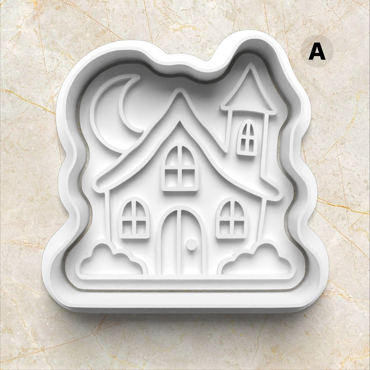 Halloween Set VS3 Cookie Cutter and Stamp house