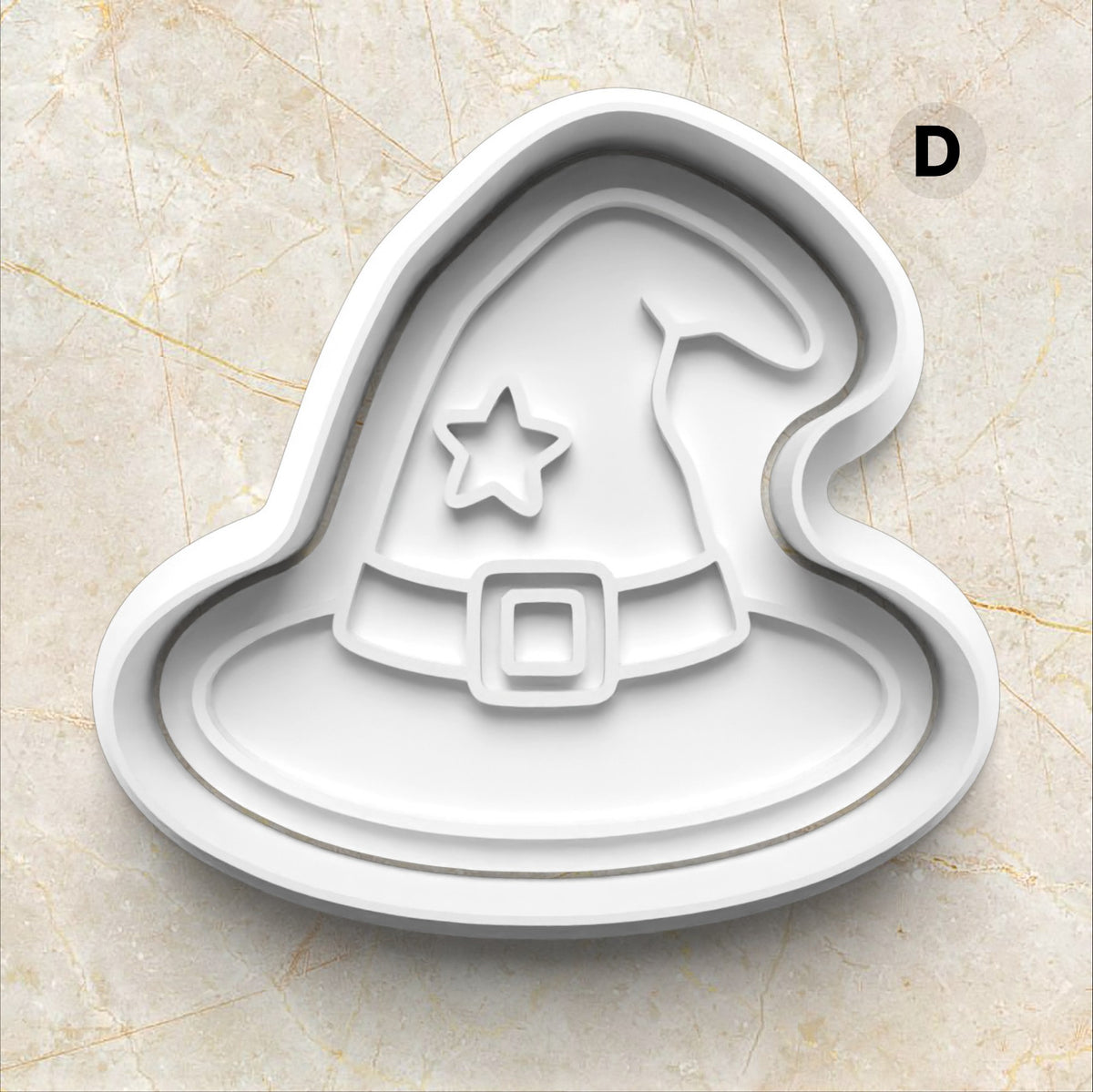 Halloween Set VS3 Cookie Cutter and Stamp witch hat