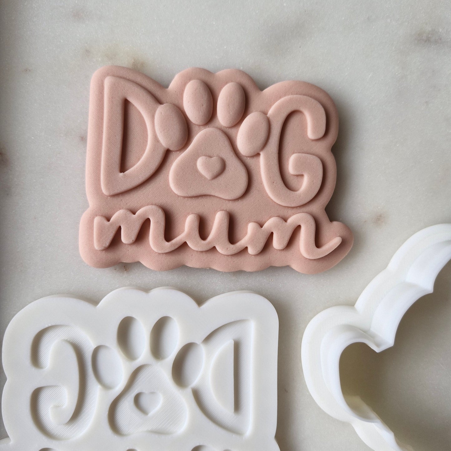 Dog Mum Cookie Cutter and Deboss Stamp