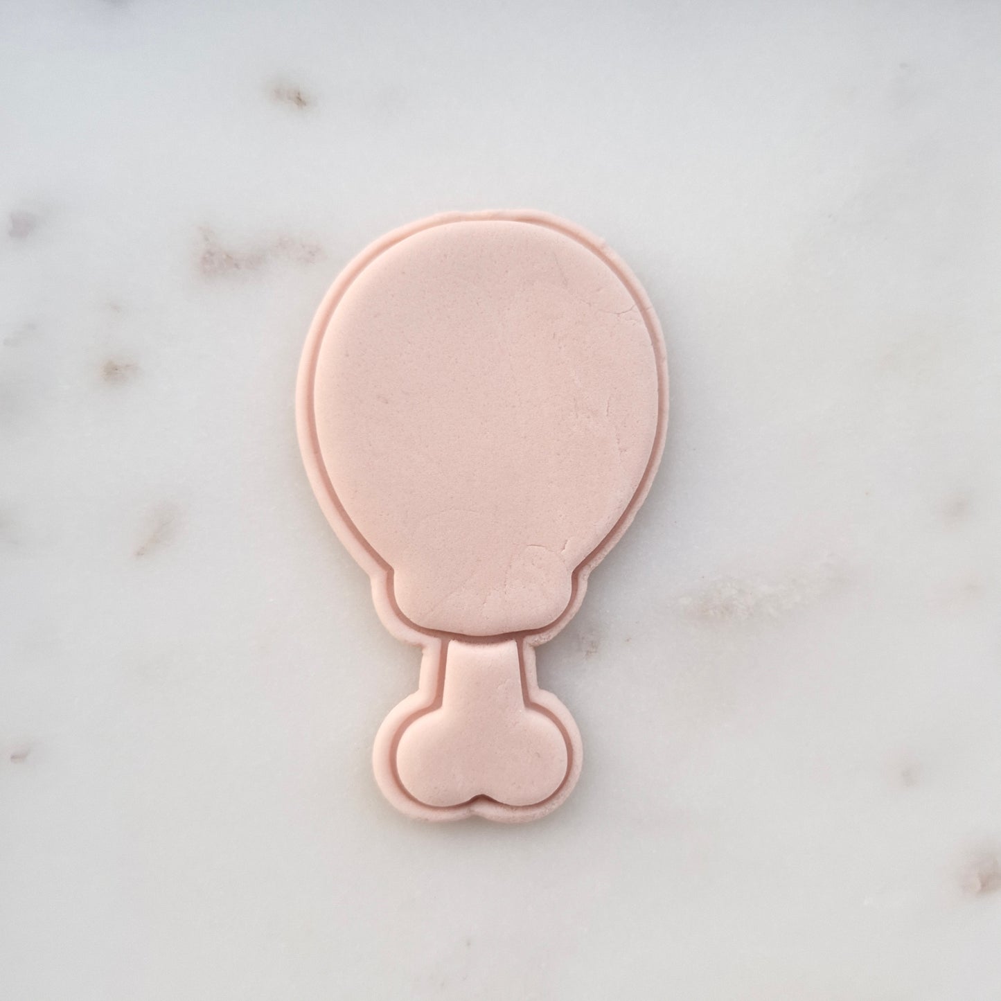 Drumstick Cookie Cutter and Stamp zoomed in 