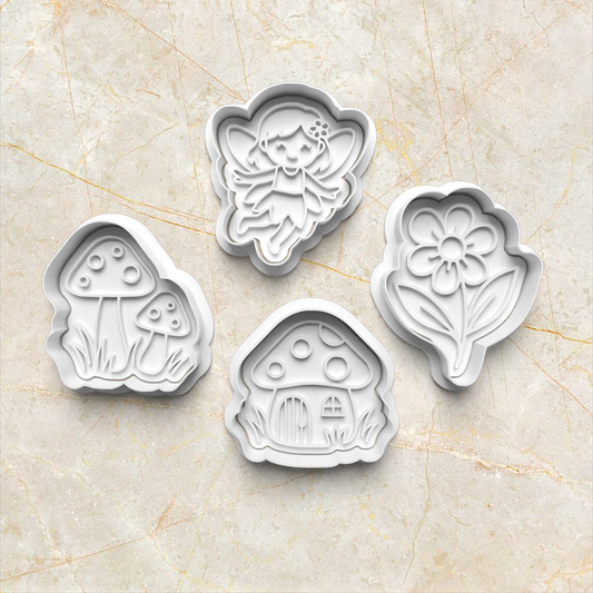 Fairy Cookie Cutter and Stamp set