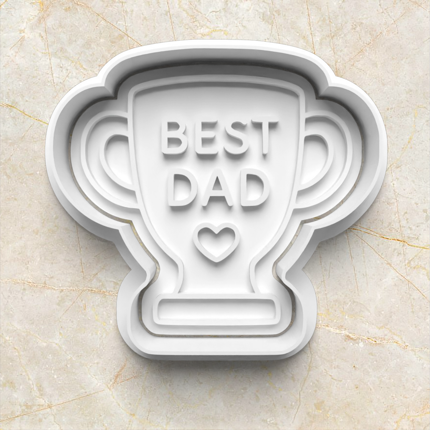 Father's Day Set Cookie Cutter and Stamp trophy
