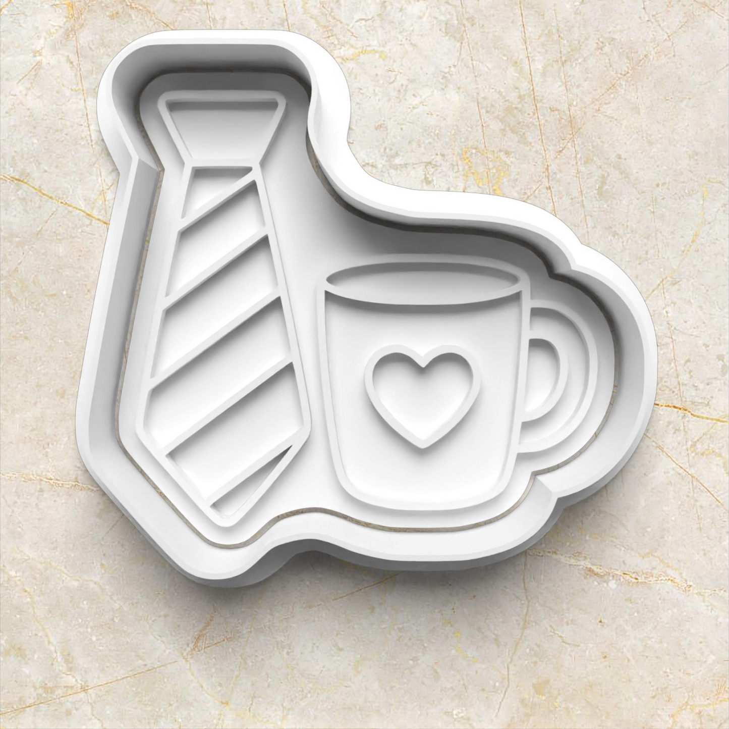 Father's Day Set Cookie Cutter and Stamp tie