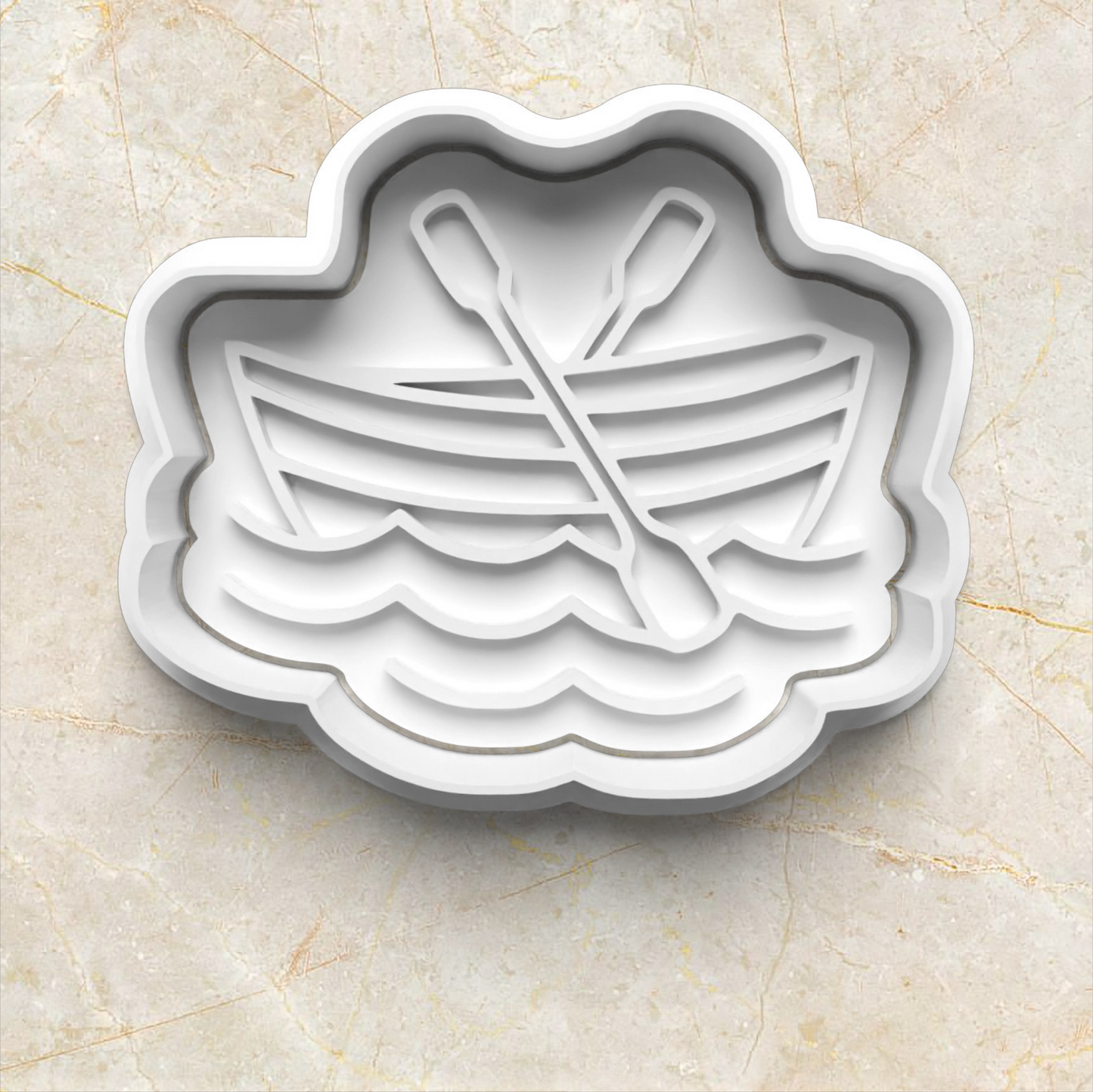 Fishing Cookie Cutter and Stamp boat