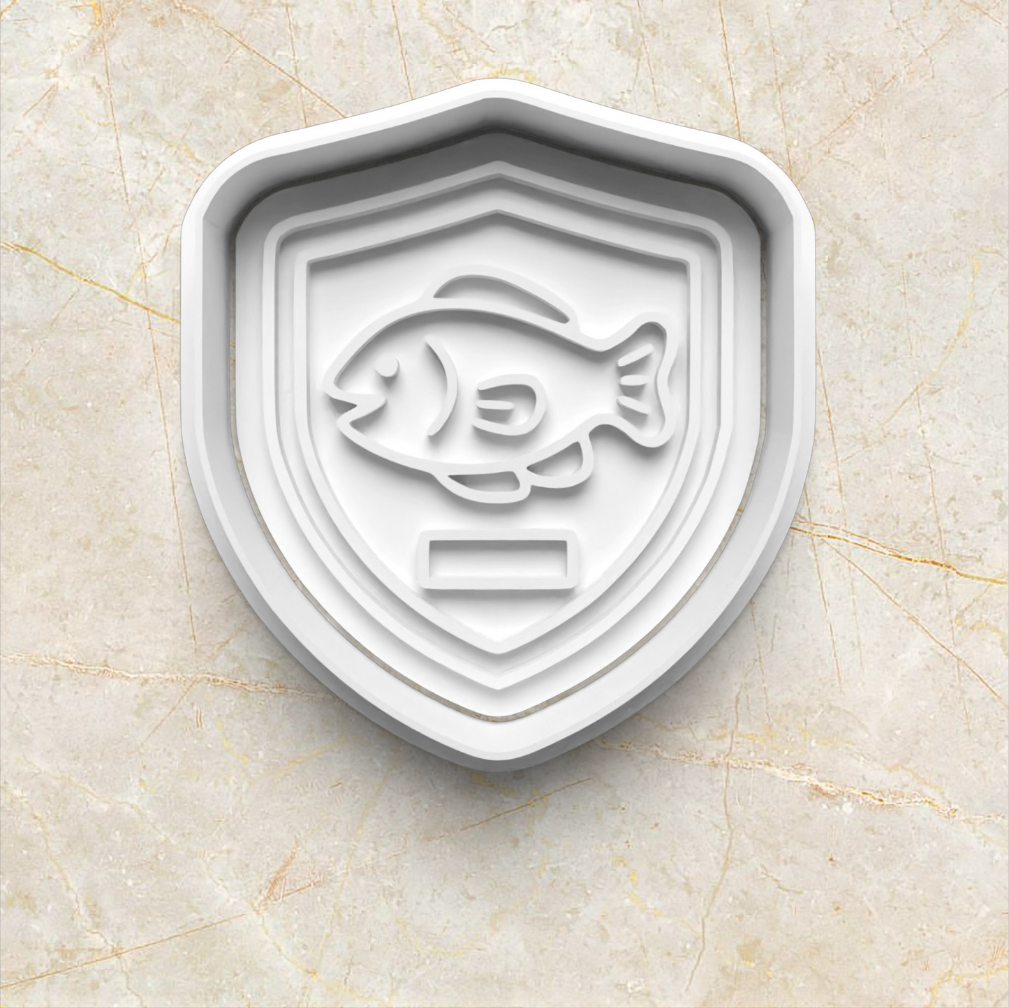 Fishing Cookie Cutter and Stamp crest