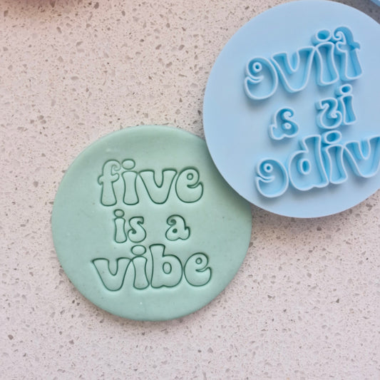 Five is a Vibe, Cookie Cutter and Stamp