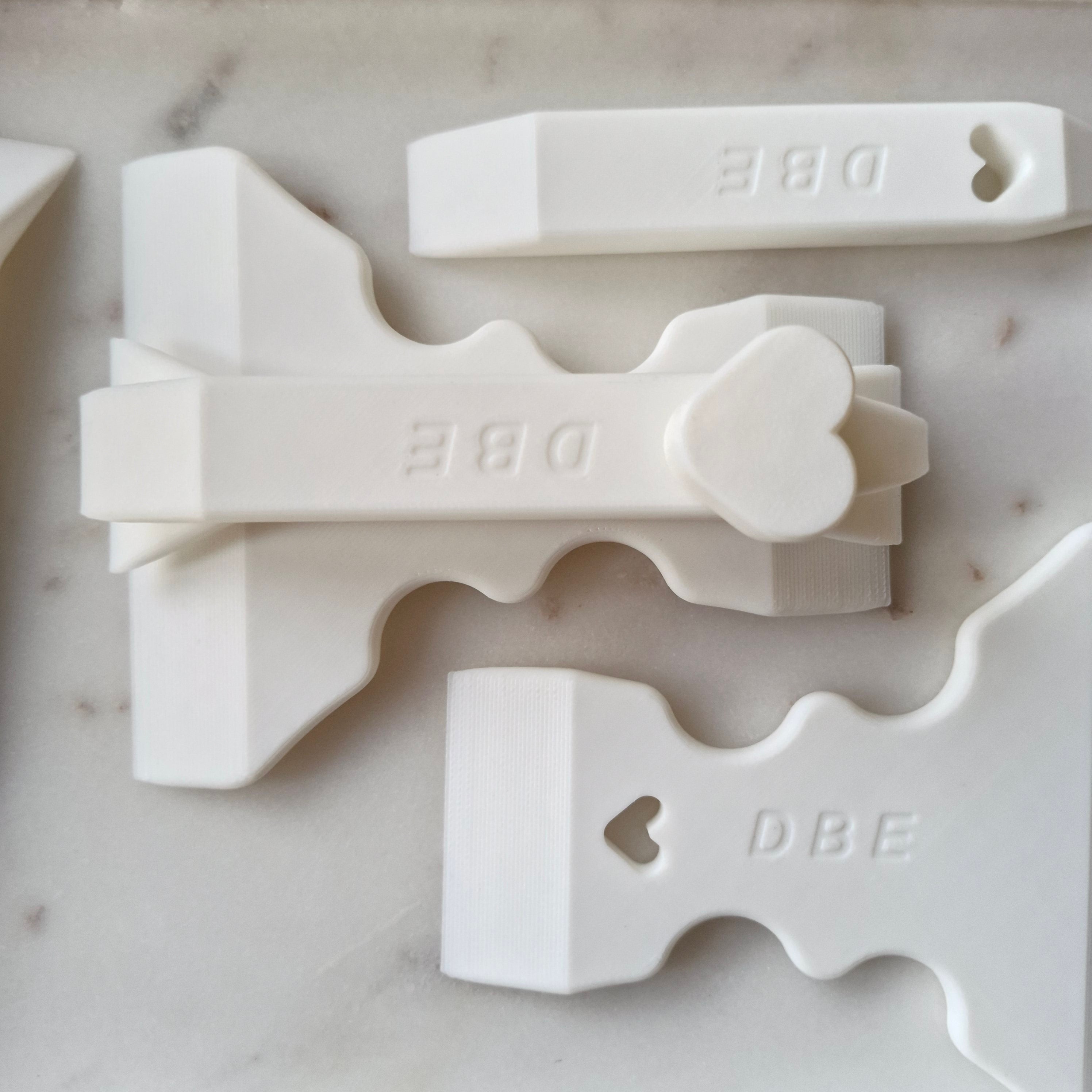 Fondant Scraper and Layering Tools Dual-Sided Set – Designs by EL