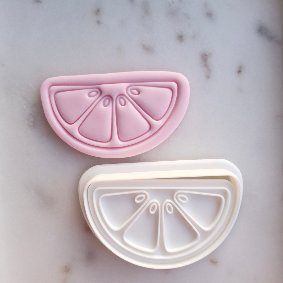 Lemon Slice Cookie Cutter and Stamp zoomed out